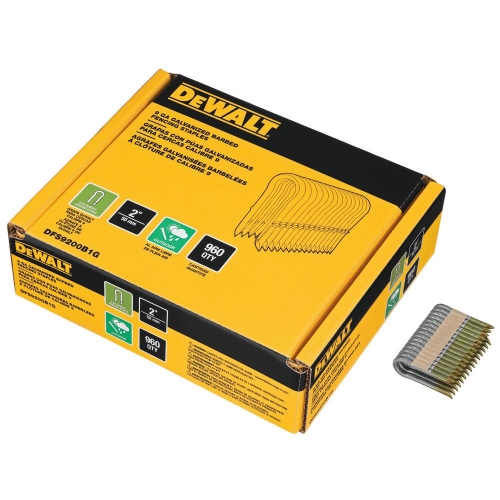 DEWALT 2 in 9 Gauge Galvanized Barbed Fencing Staples 960qty - DFS9200B1G