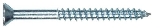 8 x 1 in. Zinc Flat Head Square Drive Wood Screws
