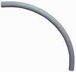 Conduit Fitting 90 Deg Elbow, 3 in, Glue, PVC, Plain