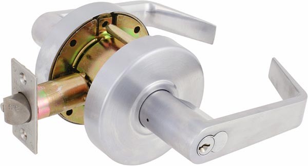 6D Privacy Lever Satin, Chrome