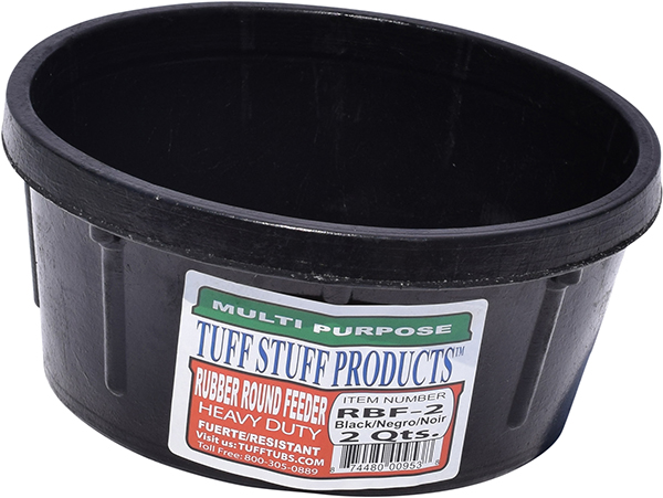 Picture of Tuff Stuff Products RBF-2 2 qt. Rubber Round Feeder