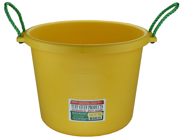 MCK-YE 70 qt. Muck Bucket - Yellow