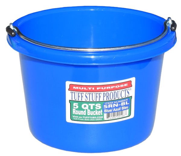 SRNBL 5 qt. Round Bucket, Blue