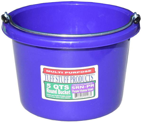 SRNPR 5 qt. Round Bucket, Purple