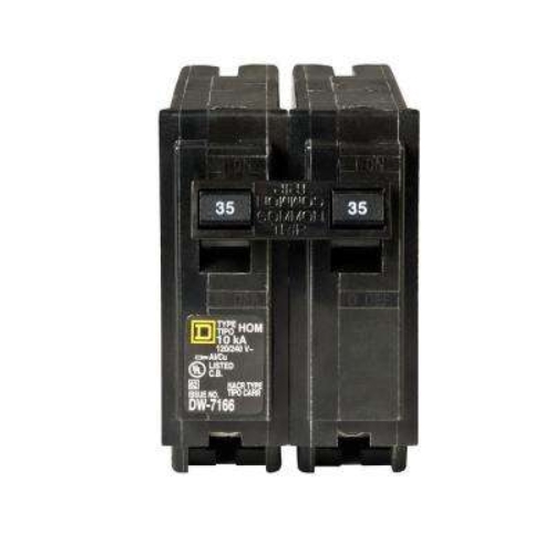 Picture of Schneider Electric HOM235CP Homeline Mini 2P Breaker, 120-240V - 35A