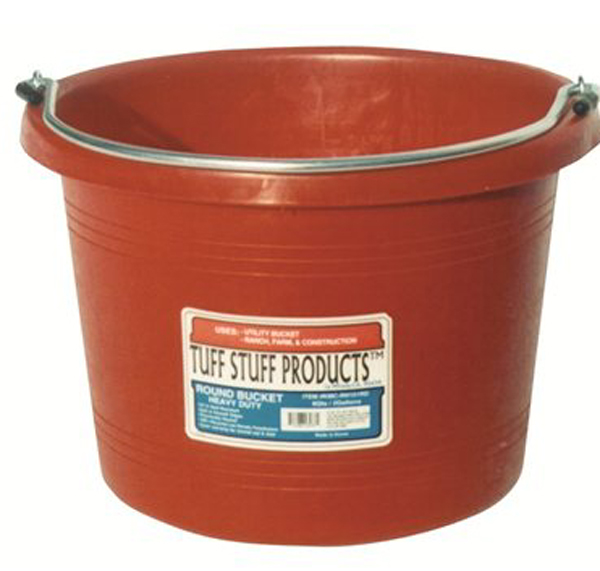 KMC-RN101RD 8 qt. Round Bucket, Red