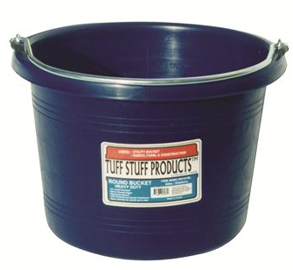 8 qt. Round Bucket, Blue