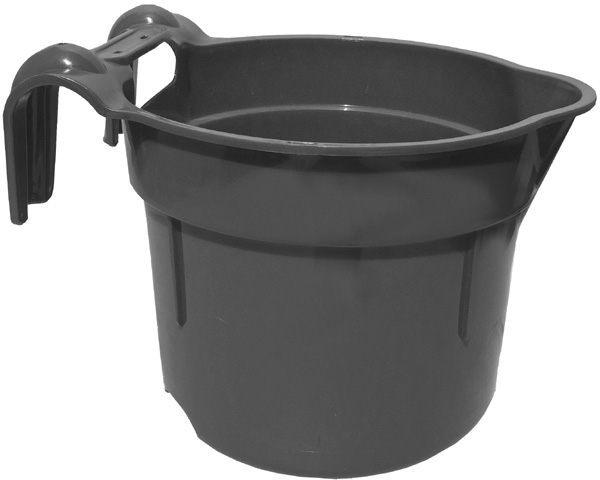 Picture of Tuff Stuff Products RDHBK 10 qt. Round Fence Hook Bucket&#44; Black