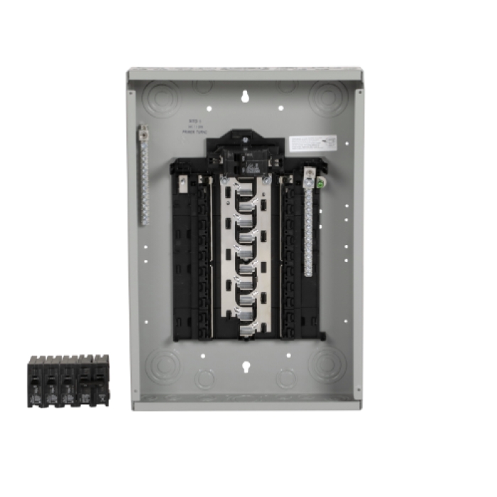 100-A 20-Spaces 20-Circuit Main Breaker Plug-On Neutral Load Center