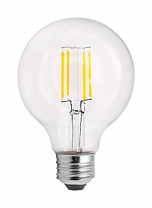 S21737 40W 2700K G25 Clear Medium Base LED Bulb - Pack of 2