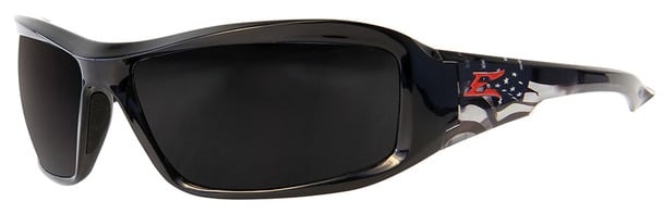 Picture of Edge Eyewear TXB216-P1 Brazeau Designer Series with Black Patriot1 Frame & Polarized Smoke Lens