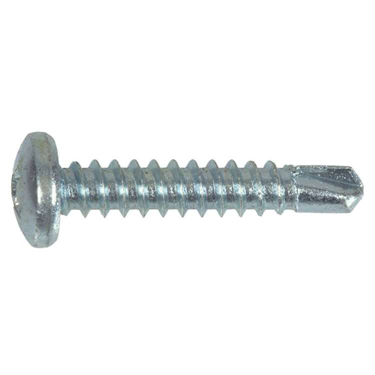 No.6 x 0.5 in. Self Drilling Phillips Pan Head Screws, 100 Count