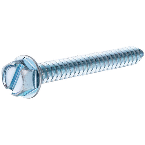 No.12 x 1 in. Slotted Hex Washer Head Sheet Metal Screws, 100 Count