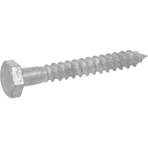 0.37 x 6 in. Galvanized Hex Lag Screw - 50 Count