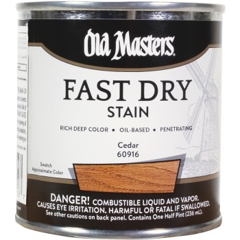 Picture of Old Masters 60916 0.5 Pint Cedar Fast Dry Stain