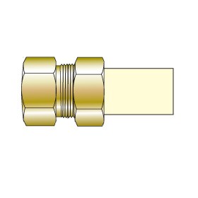 TUF-007 0.75 in. CTS CPVC Transition Union with Brass Female Thread