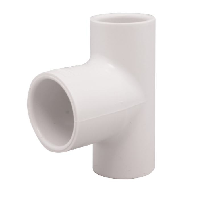 035807 Reducing Tee, 2 x 2 x 3/4 in, Socket x Socket x Socket, PVC, SCH 40 Schedule