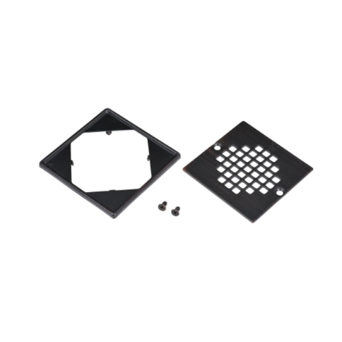 Square Screw-In Strainer with Ring, Oil Rubbed Bronze