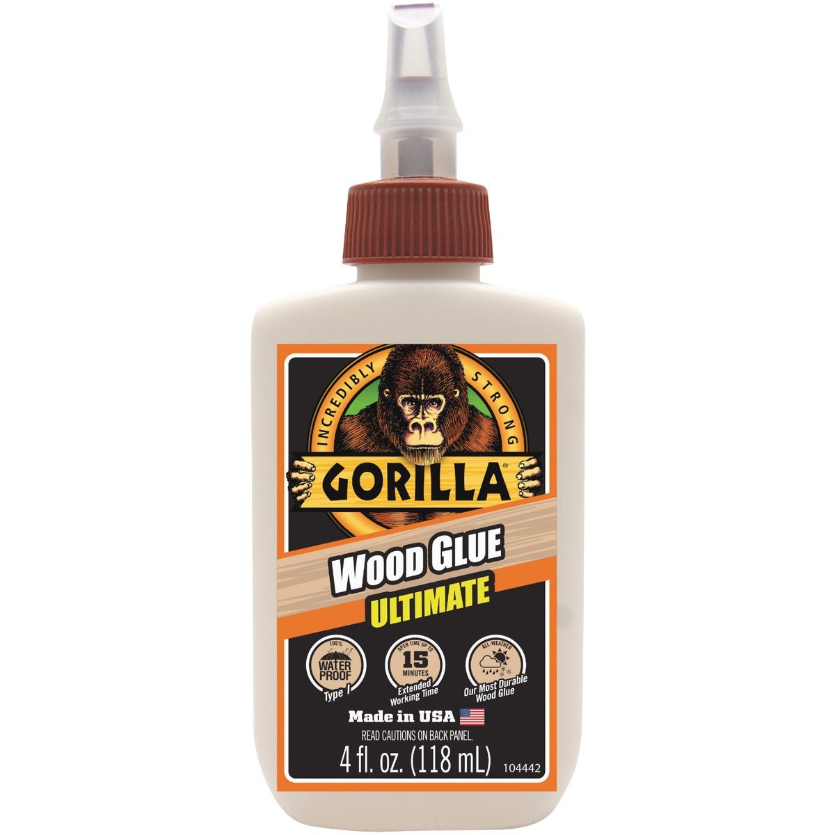 4 oz Natural Wood Ultimate Wood Glue -  Gorilla Glue, GO600838