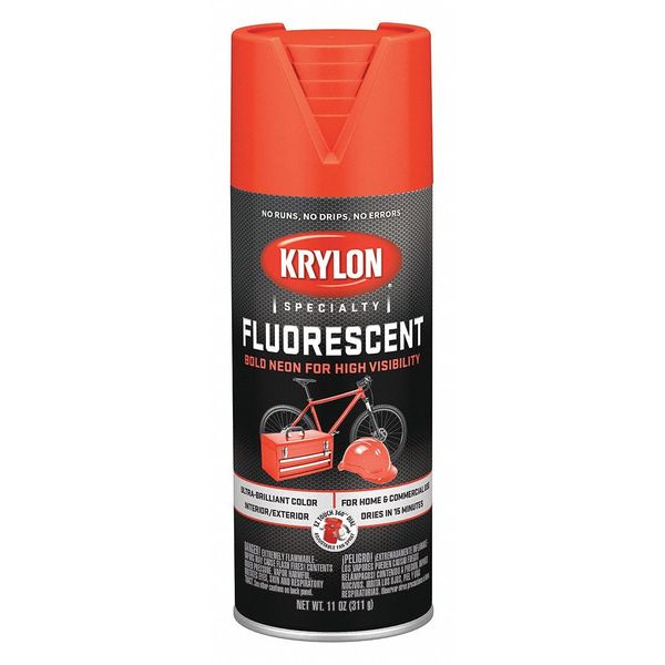 11 oz Red & Orange Fluorescent Spray Paint