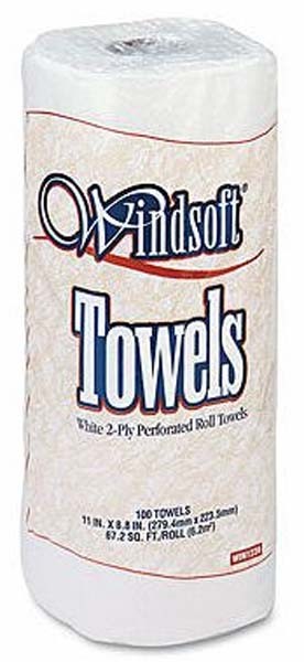 2 Ply Towel Roll White  85 Count
