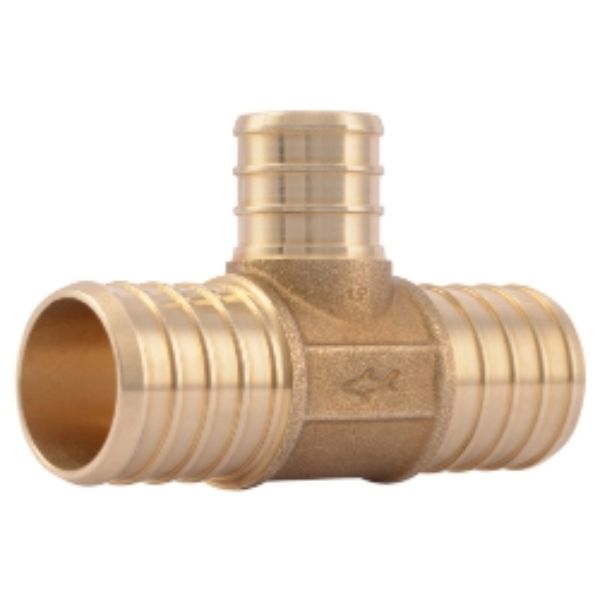 UC416LFA 1 x 1 x 0.75 in. RT LF Brass Pex Tee