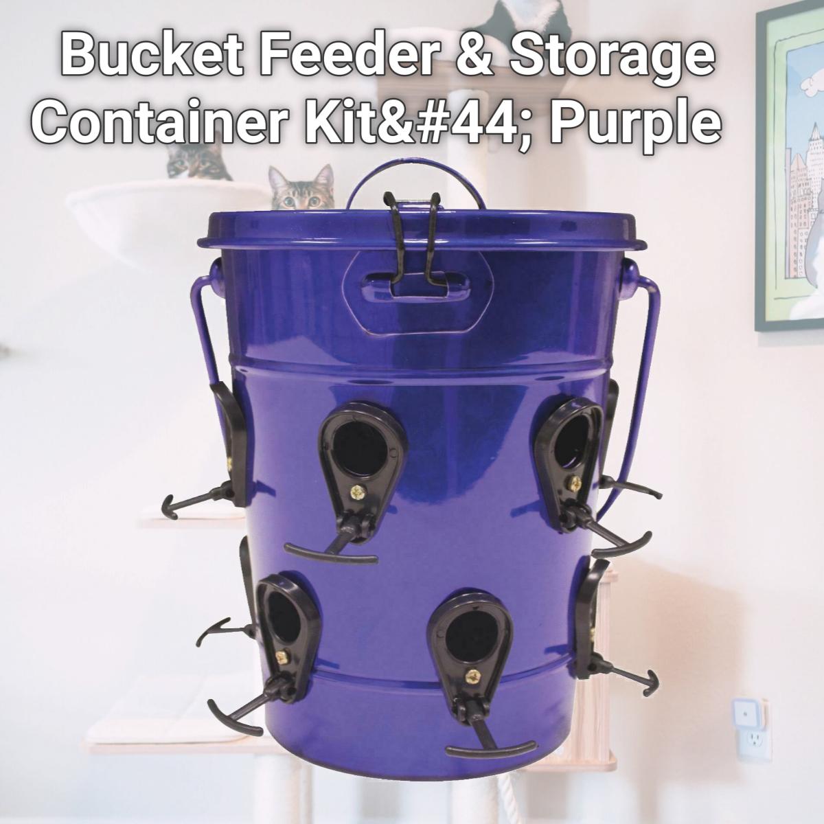 Picture of Heath Manufacturing 21721 Bucket Feeder & Storage Container Kit&#44; Purple