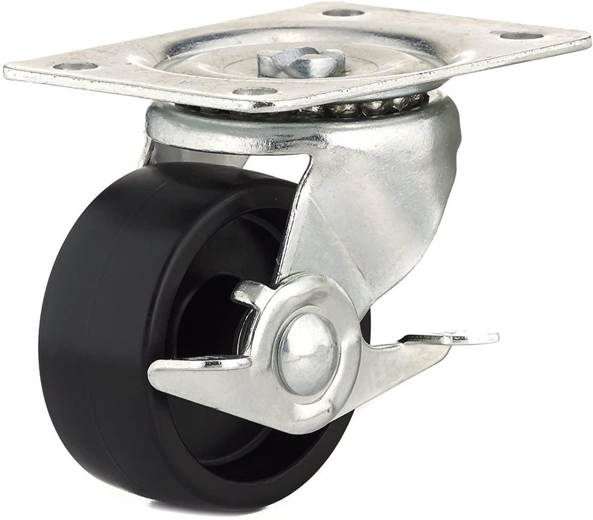 2.5 in. Swivel & Brake General Duty Polypropylene Caster, Black