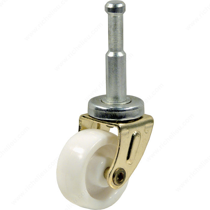 1.2 in. Light-Duty Furniture Caster, Black - Plastic