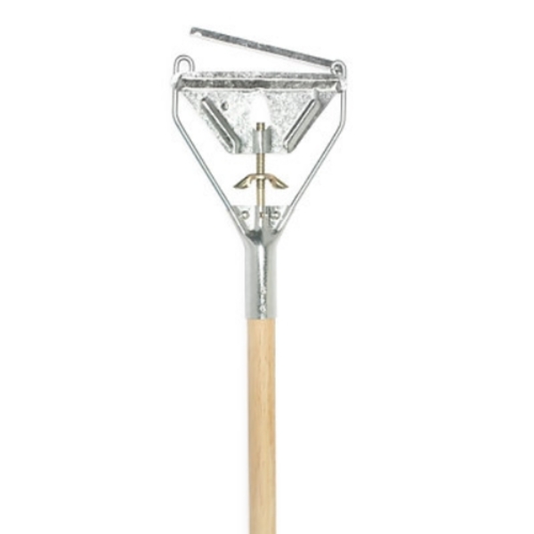 60 in. Janitor Quick Change Mopstick with Wood Handle