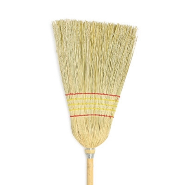 Picture of Carolina Mop Manufacturing 7430 CLEAN 5-Sew Clean Sweep Corn Blend Broom Lacquer Handle