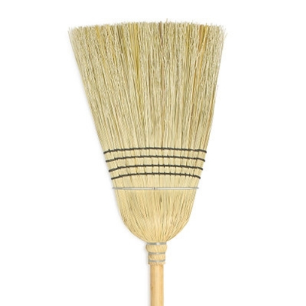 Picture of Carolina Mop Manufacturing 7490 WHOUS Warehouse 4-Sew Broom Lacquer Handle with Band