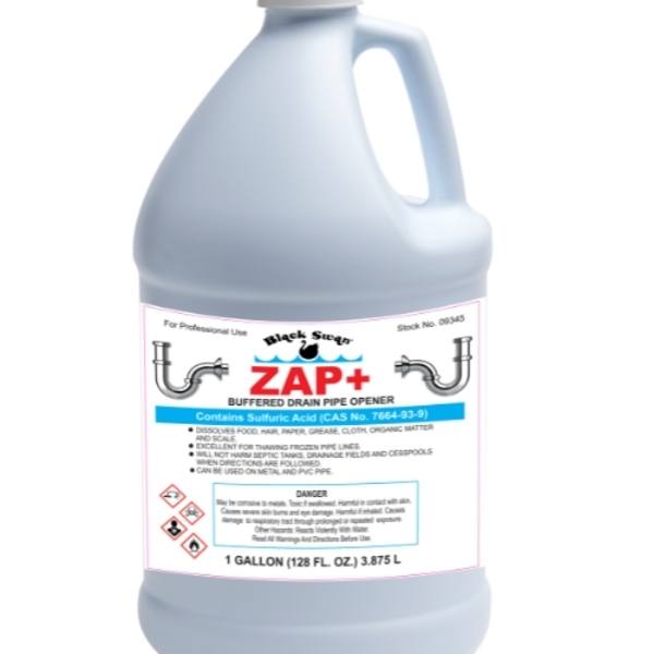 9345 128 oz Gallon Zap Plus Drain Opener