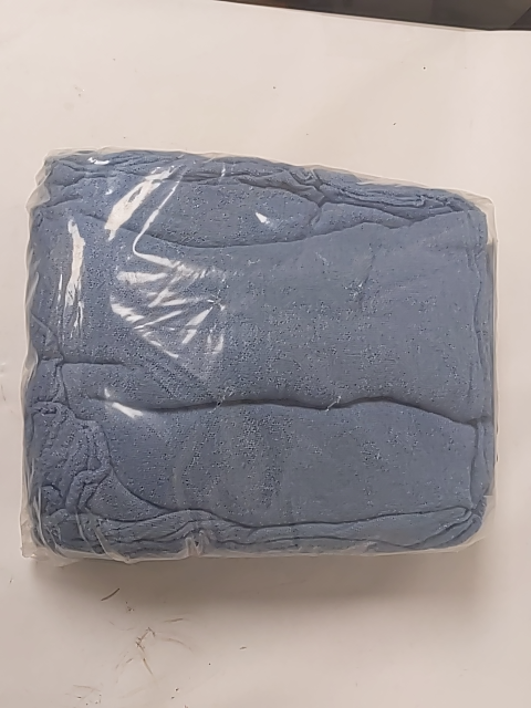 12 x 12 in. Blue Shop Rags - 25 Each