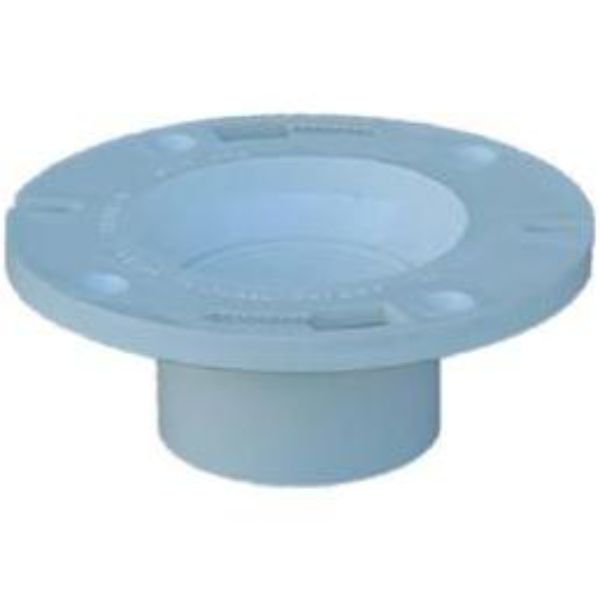 4 x 3 in. Pop Top Reducing Closet Flange, Silver
