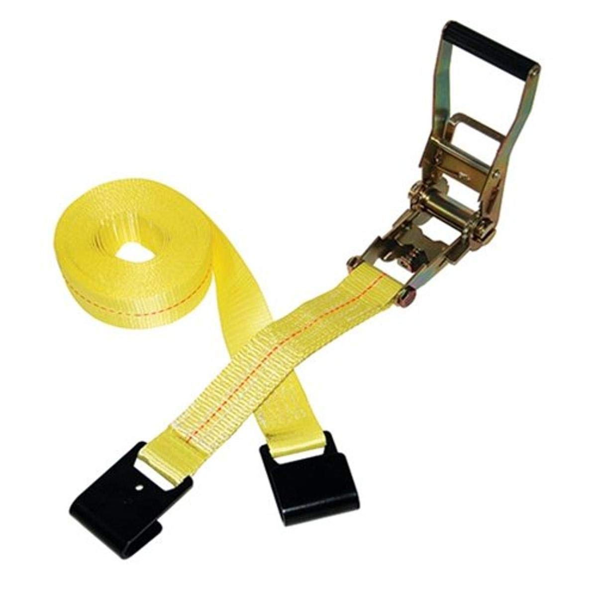 Picture of Ancra & S-Line 557-15 2 in. x 15 ft. S-Line Ratchet Strap Tie Down with Long Wide Handle & Flat J-Hooks