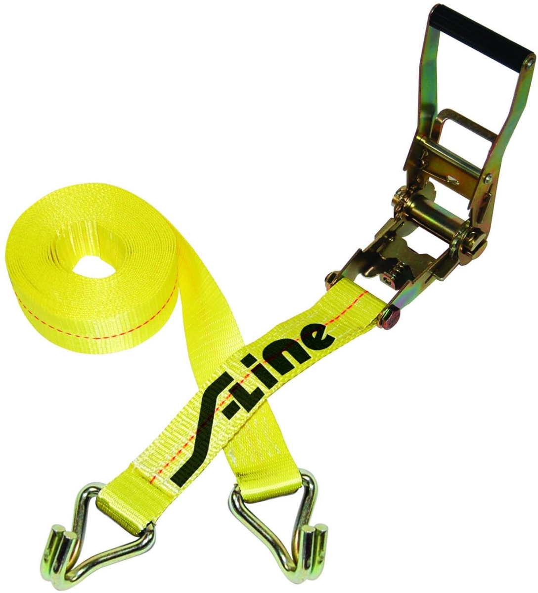 Picture of Ancra & S-Line 557-15WHK 2 in. x 15 ft. Ratchet Strap Tie Down with Long Wide Handle & J-Hooks