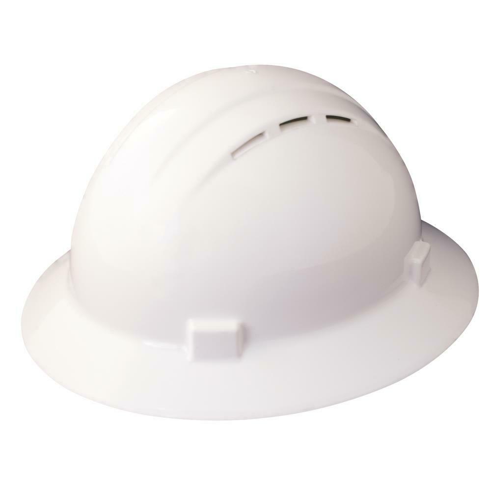 Hard Hat, Americana, Polyethylene, 4 Point Ratchet, Type 1, Class C, White