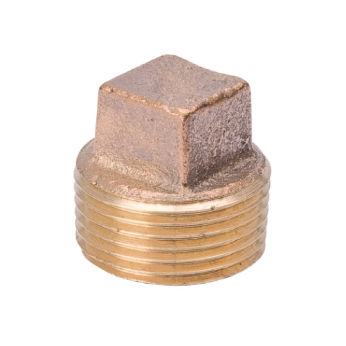 0.125 in. Plug Low Lead in MIP Brass
