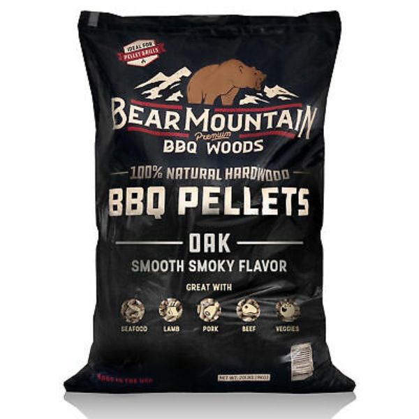 20 lbs Bear Mountain BBQ Smoker Pellets, Oak