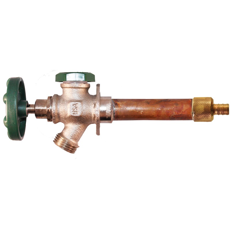 12 in. Anti-Siphon Frost Proof Wall Hydrant with 0.5 in. PEX & Quick-Turn