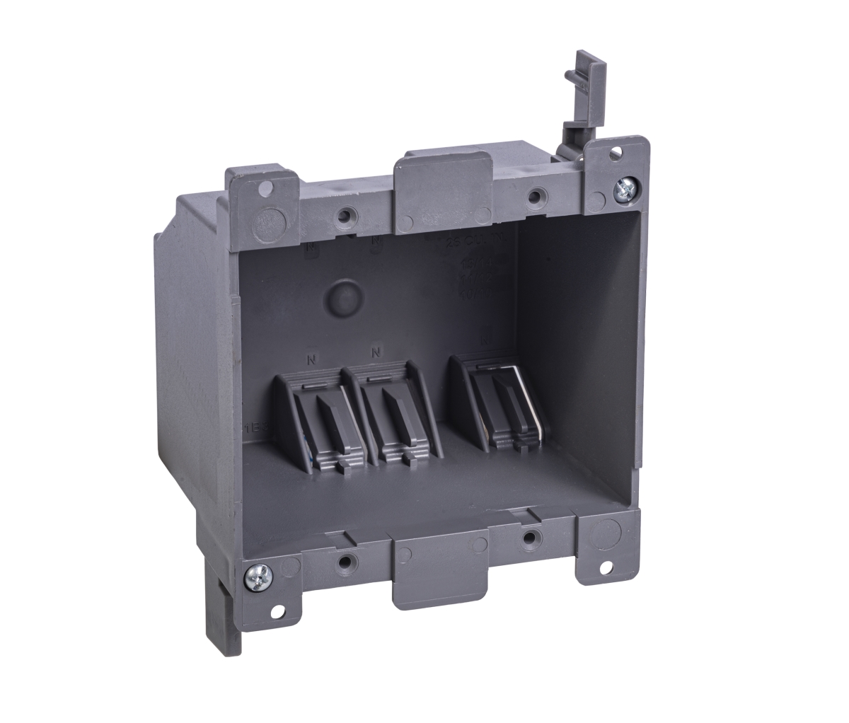 Picture of Gardner Bender BOX-RD25N 25 cu. in. 2-Gang Old Work Retrofit Standard Switch & Outlet Wall Electrical Box&#44; Grey