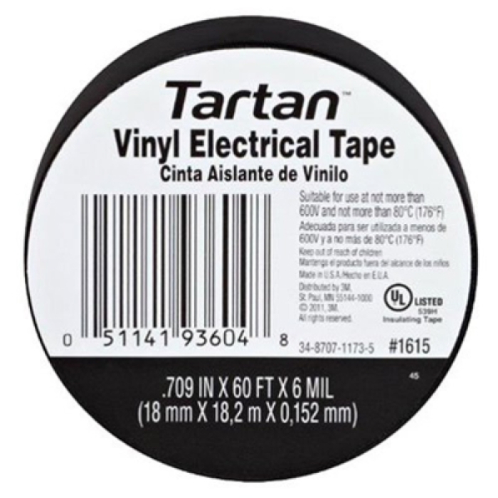 Picture of 3M 1700-1PK-BB40 0.75 x 60 in. Electrical Tape&#44; Black