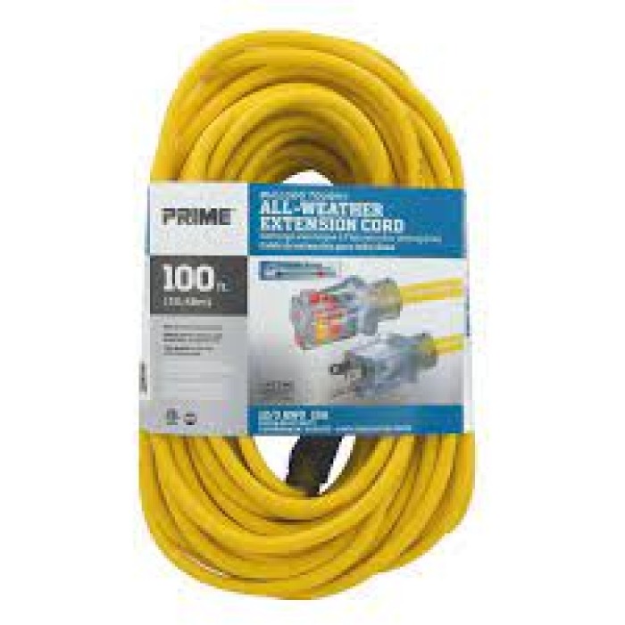 100 ft. Bulldog Extension Cable, Yellow