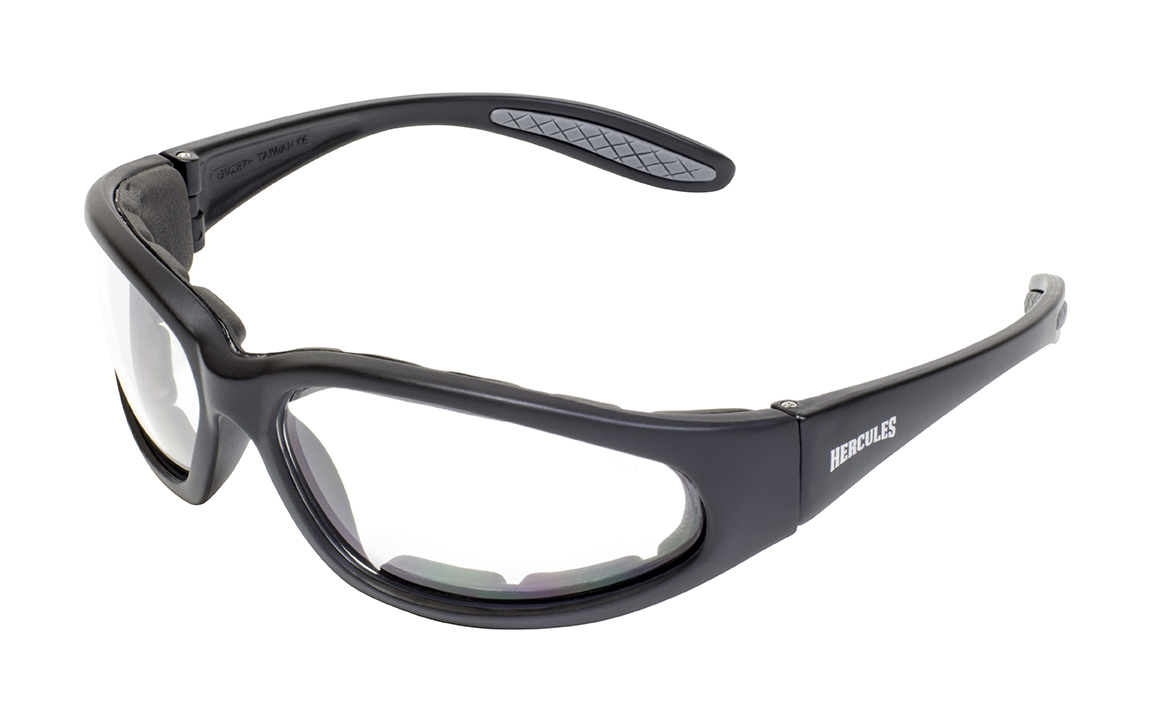 Global Vision Eyewear HERC1PLCLA-F Hercules 1 Plus Matte Black Frame & Clear Antifog Lense Safety Glass