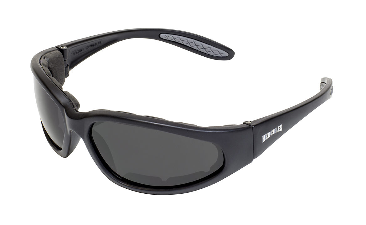 Global Vision Eyewear HERC1PLSMA-F Hercules 1 Plus Matte Black Frame & Smoke Antifog Lense Safety Glass