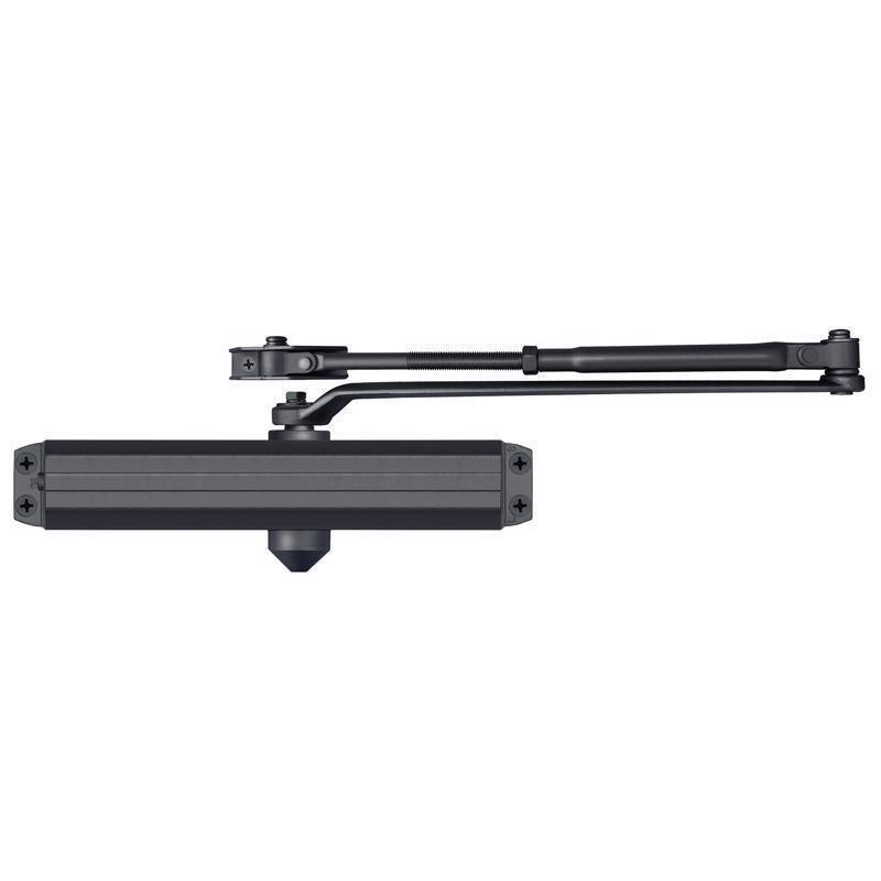 DC100451 Adjustable Door Closer, Matte Black
