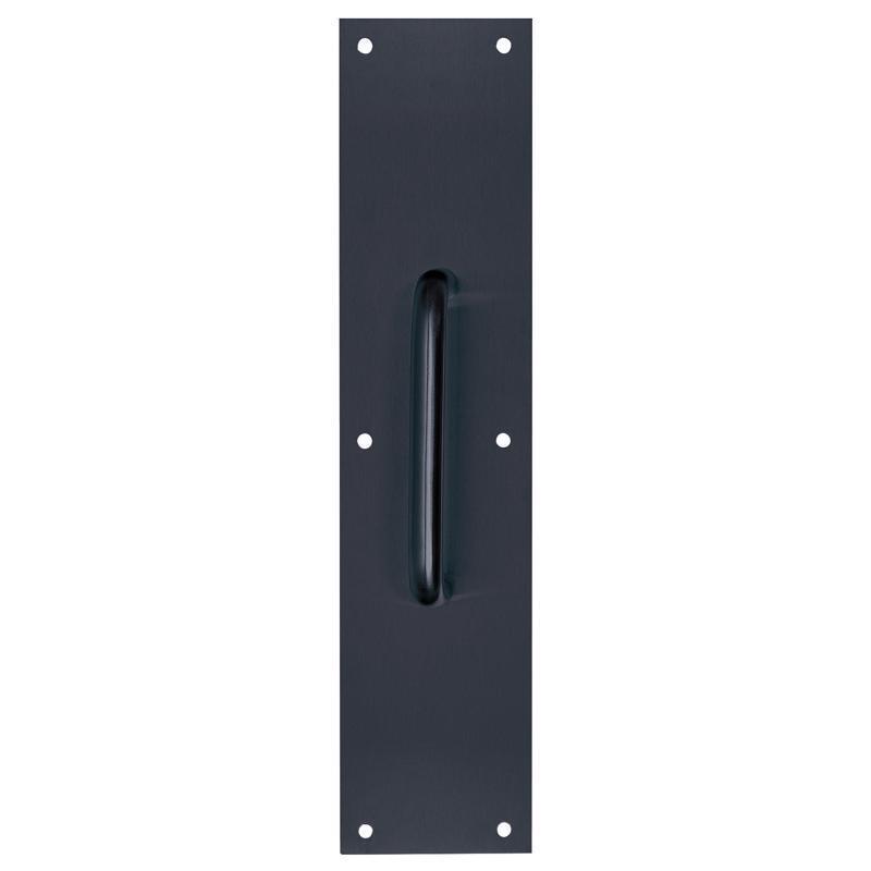 3.5 x 15 in. Stainless Steel Pull Plate, Matte Black