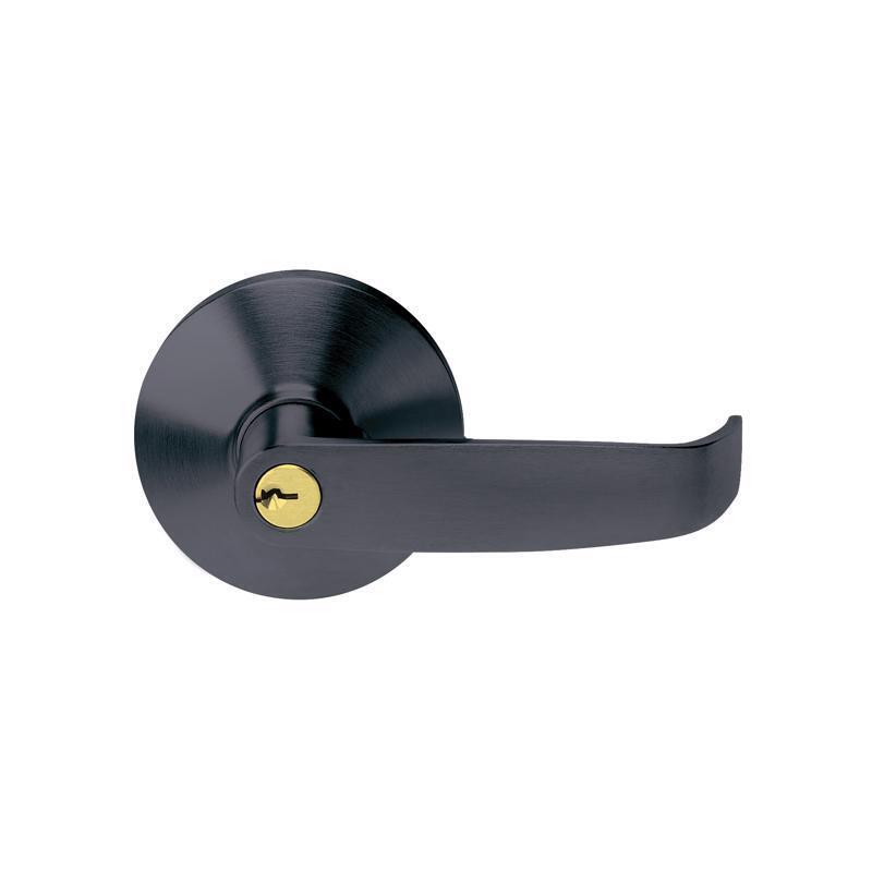 EX100477 Keyed Entry Lever Trim, Matte Black