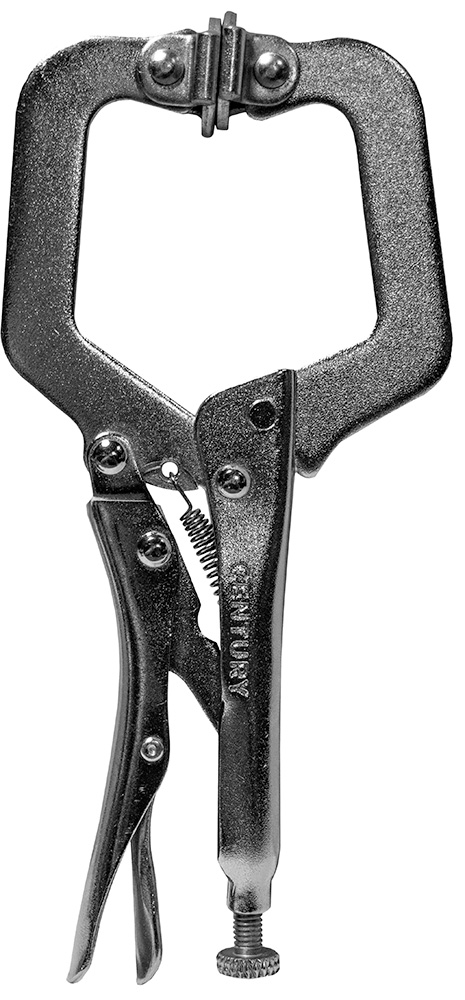 9 in. Locking C-Clamp with Swivel Pads